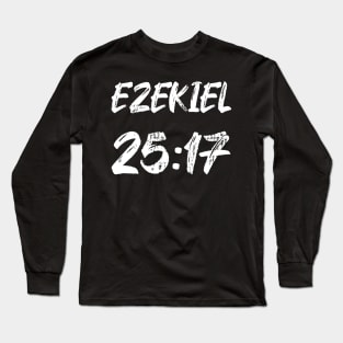 Ezekiel 25:17 Text Typography Long Sleeve T-Shirt